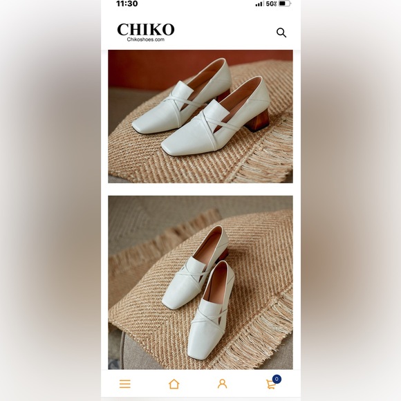 Chiko White Custom Made Square Toe Heels - Picture 8 of 9